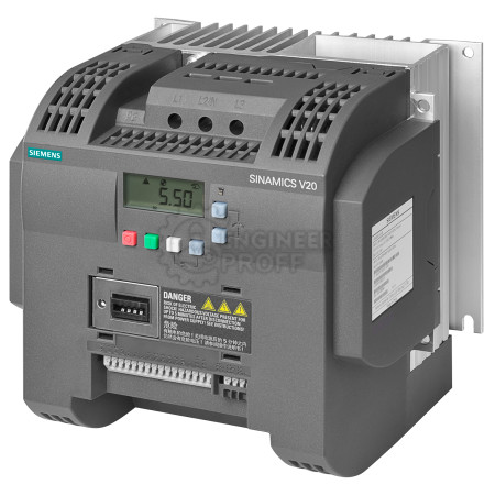 Преобразователь частоты Siemens SINAMICS V20 6SL3210-5BE25-5CV0 380-480 В 5,5 кВт